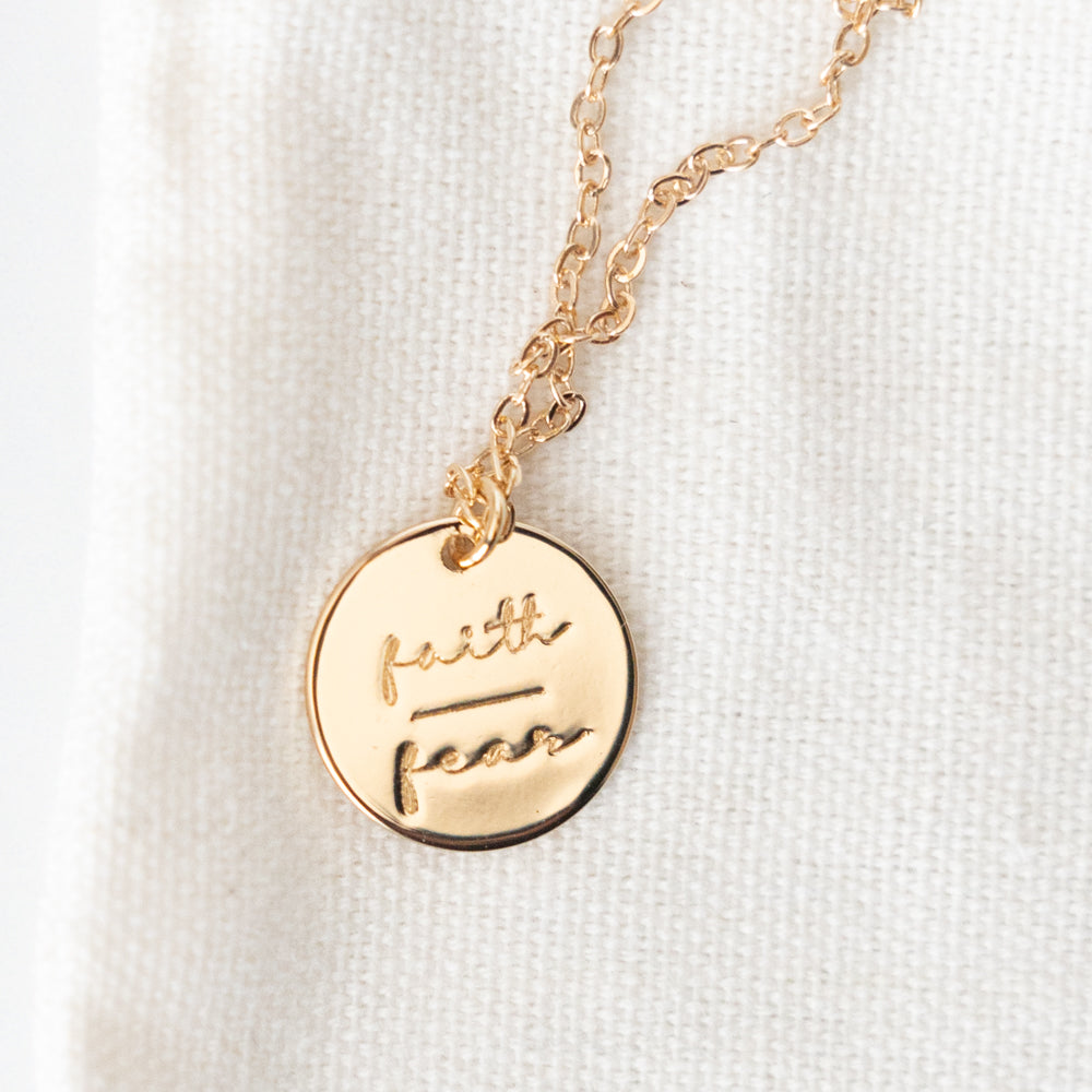 Faith Over Fear Necklace