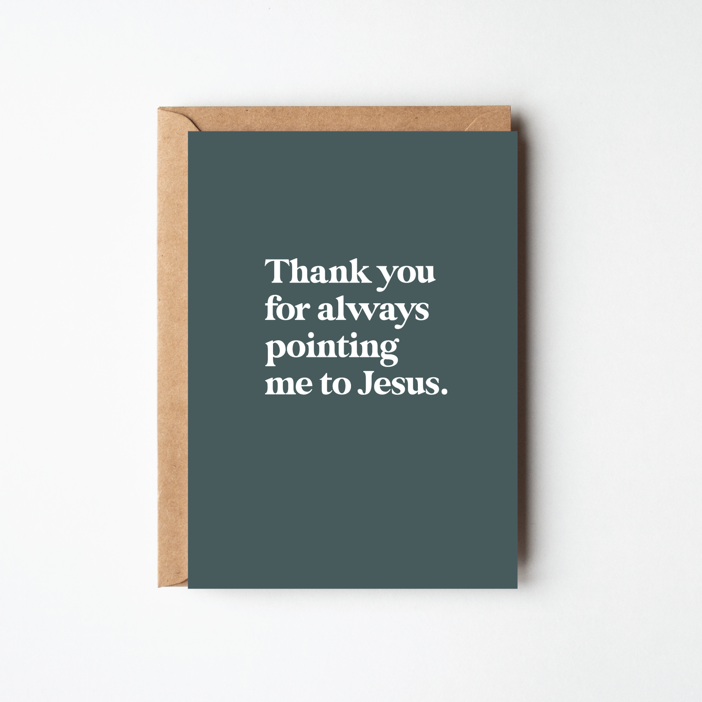 Pointing Me To Jesus Greeting Card
