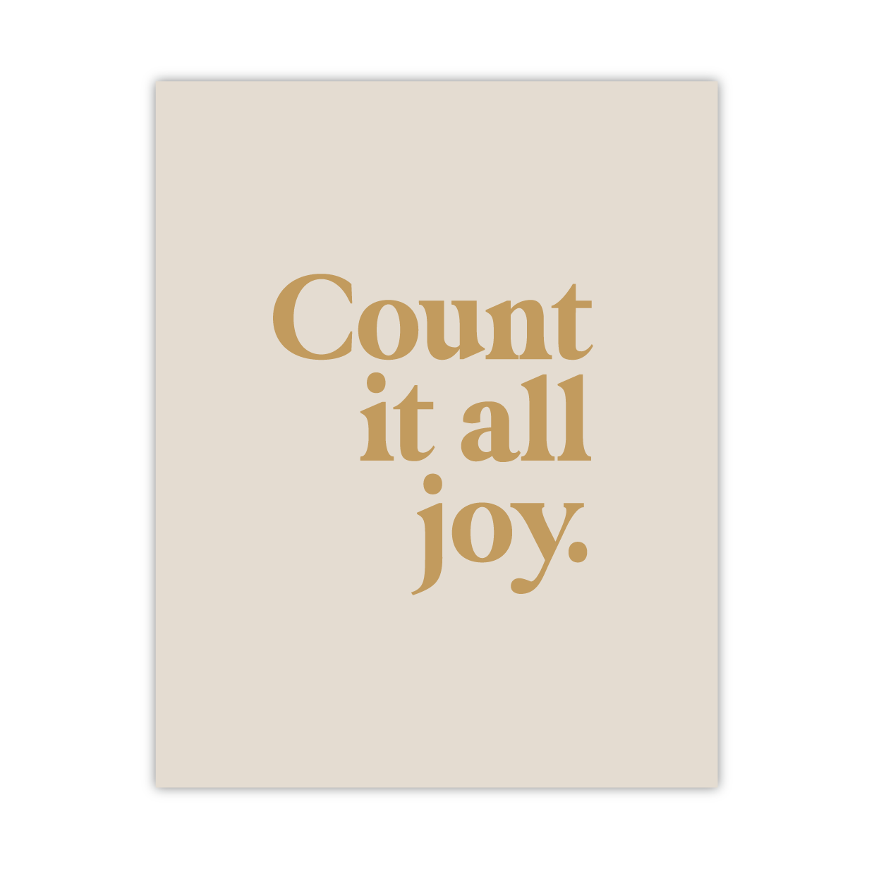 Count It All Joy Wall Art